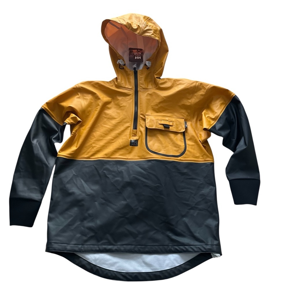 Helly Hansen Roan Anorak Ochre/Charcol Men’s Medium NWOT - Picture 3 of 8